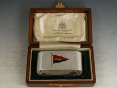 George V Scottish Yacht Club Presentation Silver Napkin Ring Birmingham, 1926