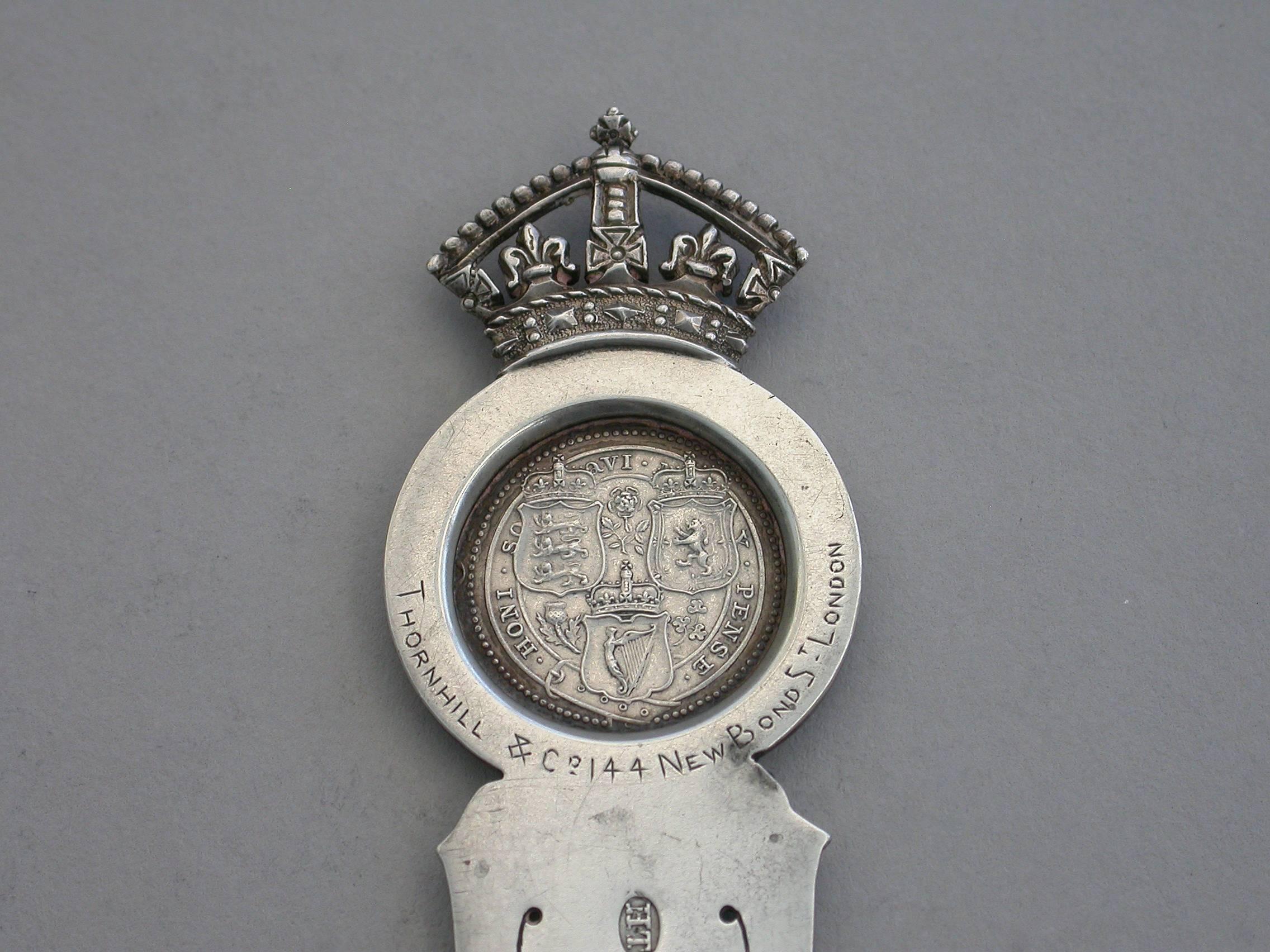 Large Victorian Antique Silver Diamond Jubilee Commemorative Bookmark, 1896 For Sale 7
