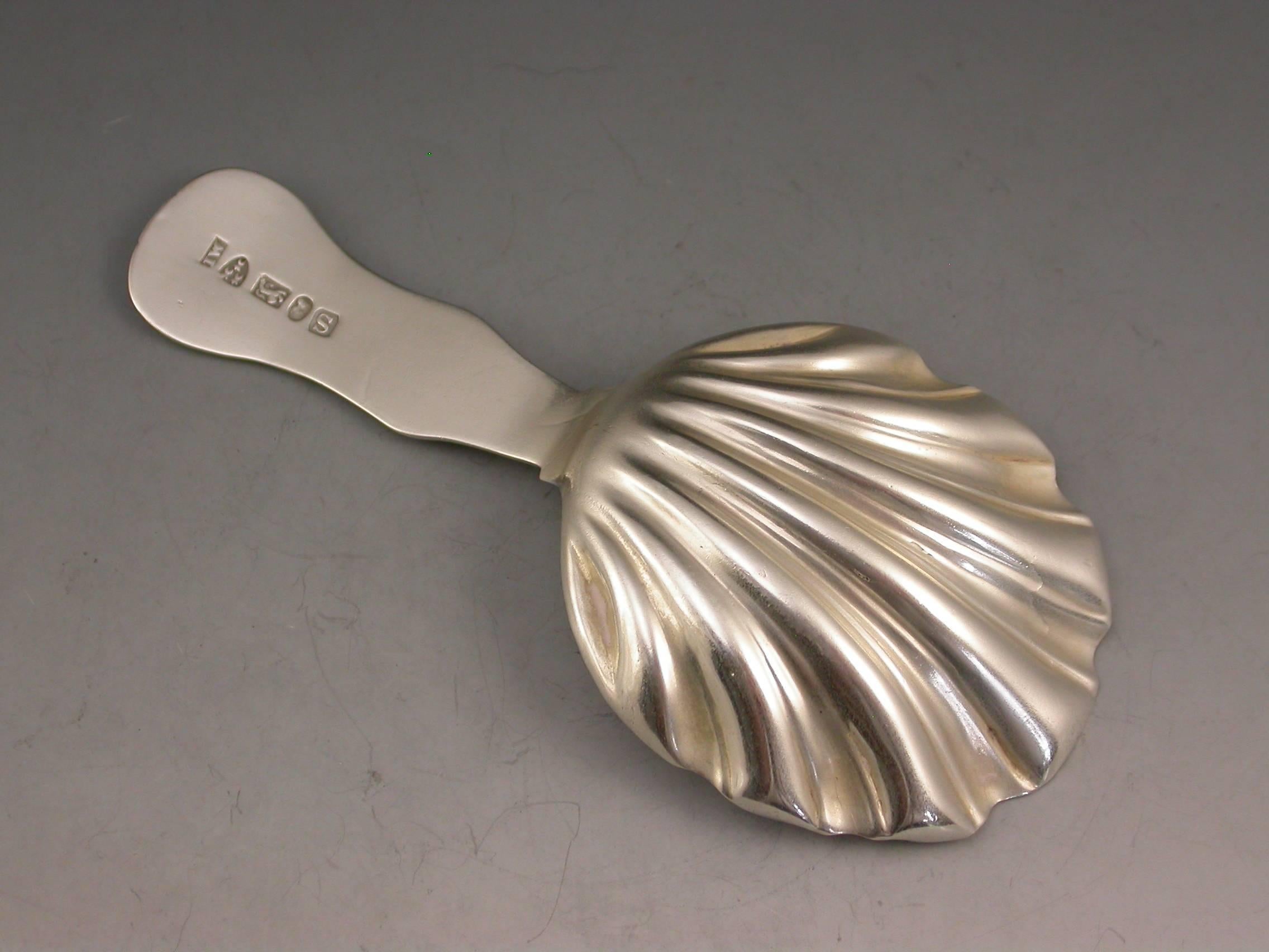 English William IV Provincial Antique Silver Kings Pattern Caddy Spoon, Newcastle, 1832