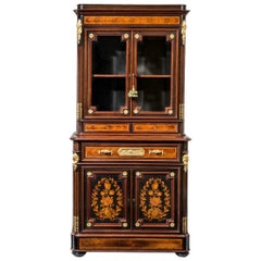 Napoleon III Kingwood Bookcase of Small Proportions