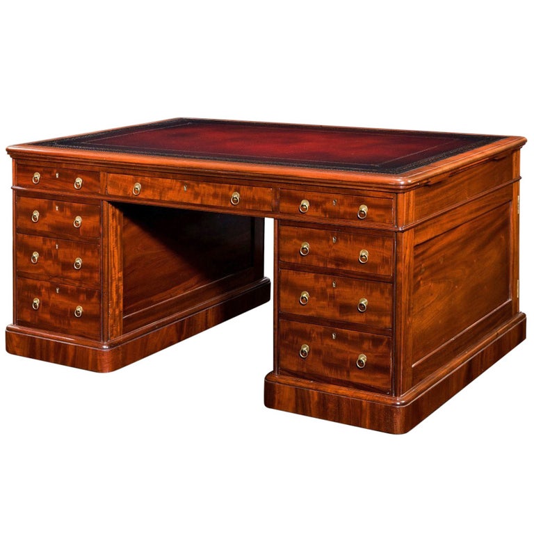 Victorian Mahogany Antique Pedestal Desk For Sale At 1stdibs Victorian Mahogany Antique Pedestal Desk For Sale - Victorian Mahogany Antique Pedestal Desk For Sale At 1stdibs
