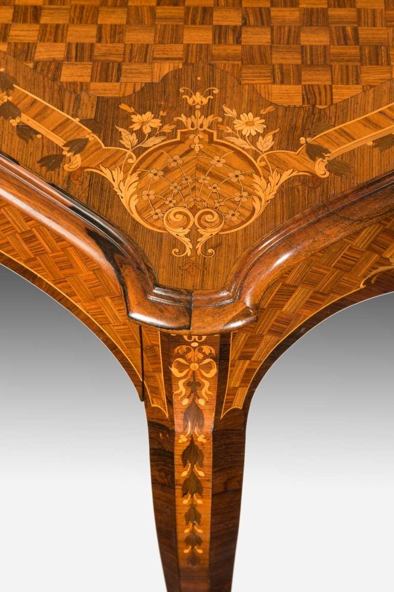 Napoleon III Rosewood and Marquetry Writing Table 2