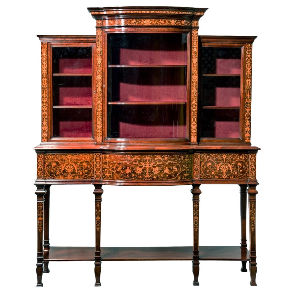 Victorian Mahogany Side Cabinet by Collinson and Lock