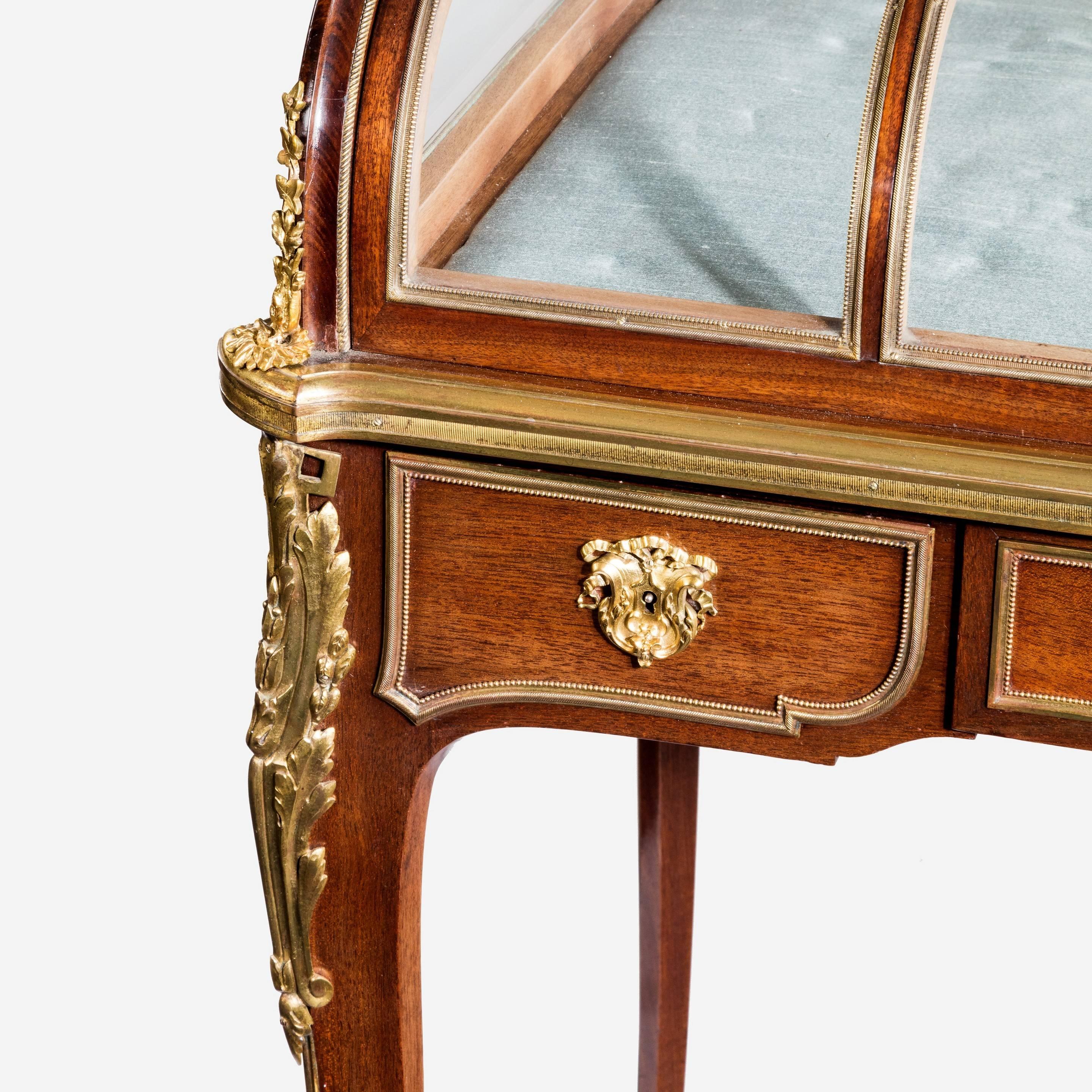 French Napoleon III Mahogany Display Table For Sale