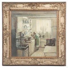 Un bel dipinto di Walter Sickert del periodo tardivo, “Il macinacaffè”