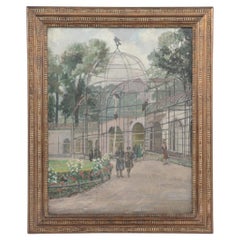 Peinture représentant Regent's Park, réalisée par l'artiste Florence Rowley Bristow, qui