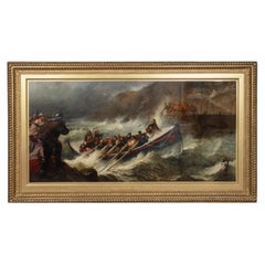 The Return, Saved from the Wreck by Thomas Brooks, Exhibited at the Royal Academ