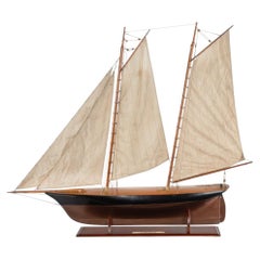 A Model of the Famous Yacht America, Winner of the 53 First America’s Cup. Late