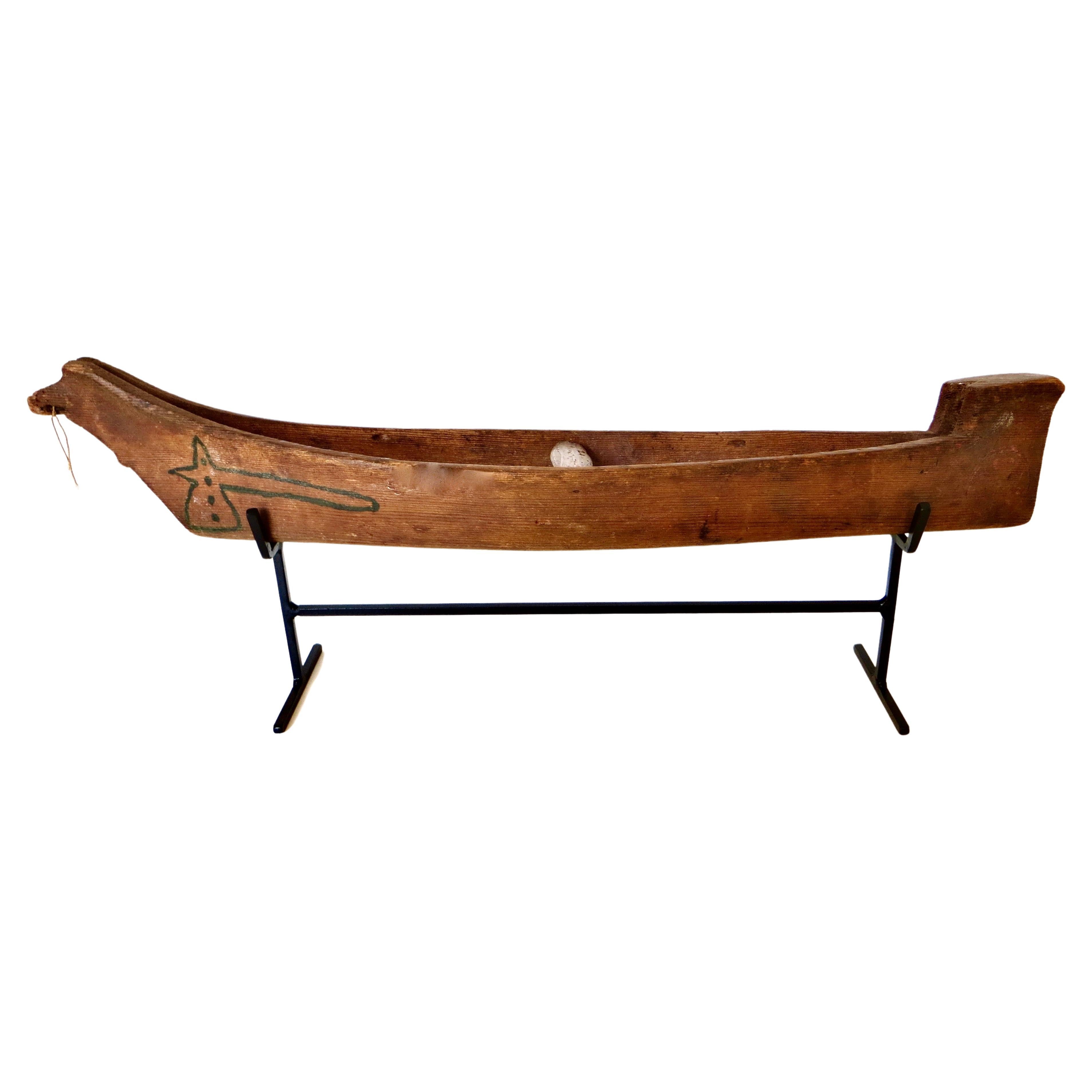  Model Canoe by Native North American Indians, C.1930 For Sale