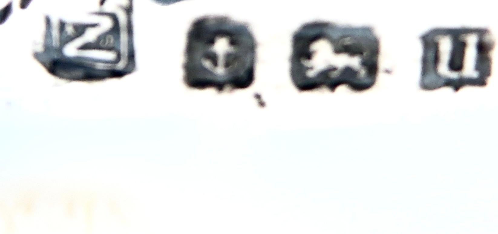 Art Nouveau (7) Piece Sterling Silver Vanity 