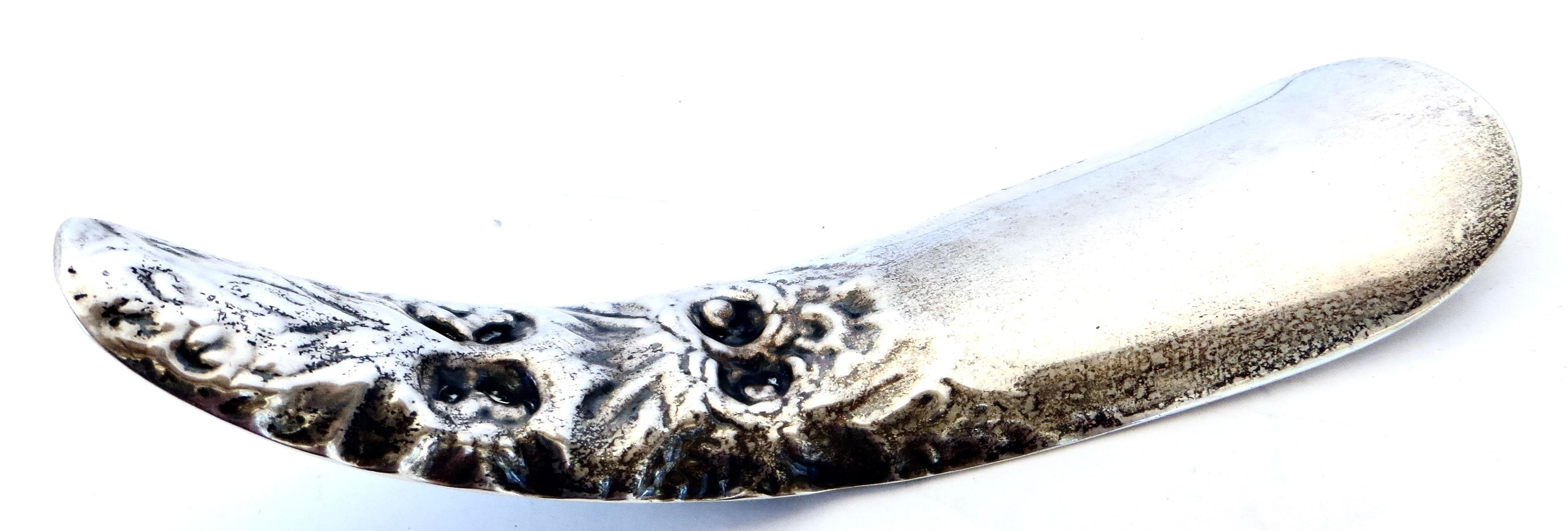 Art Nouveau (7) Piece Sterling Silver Vanity 