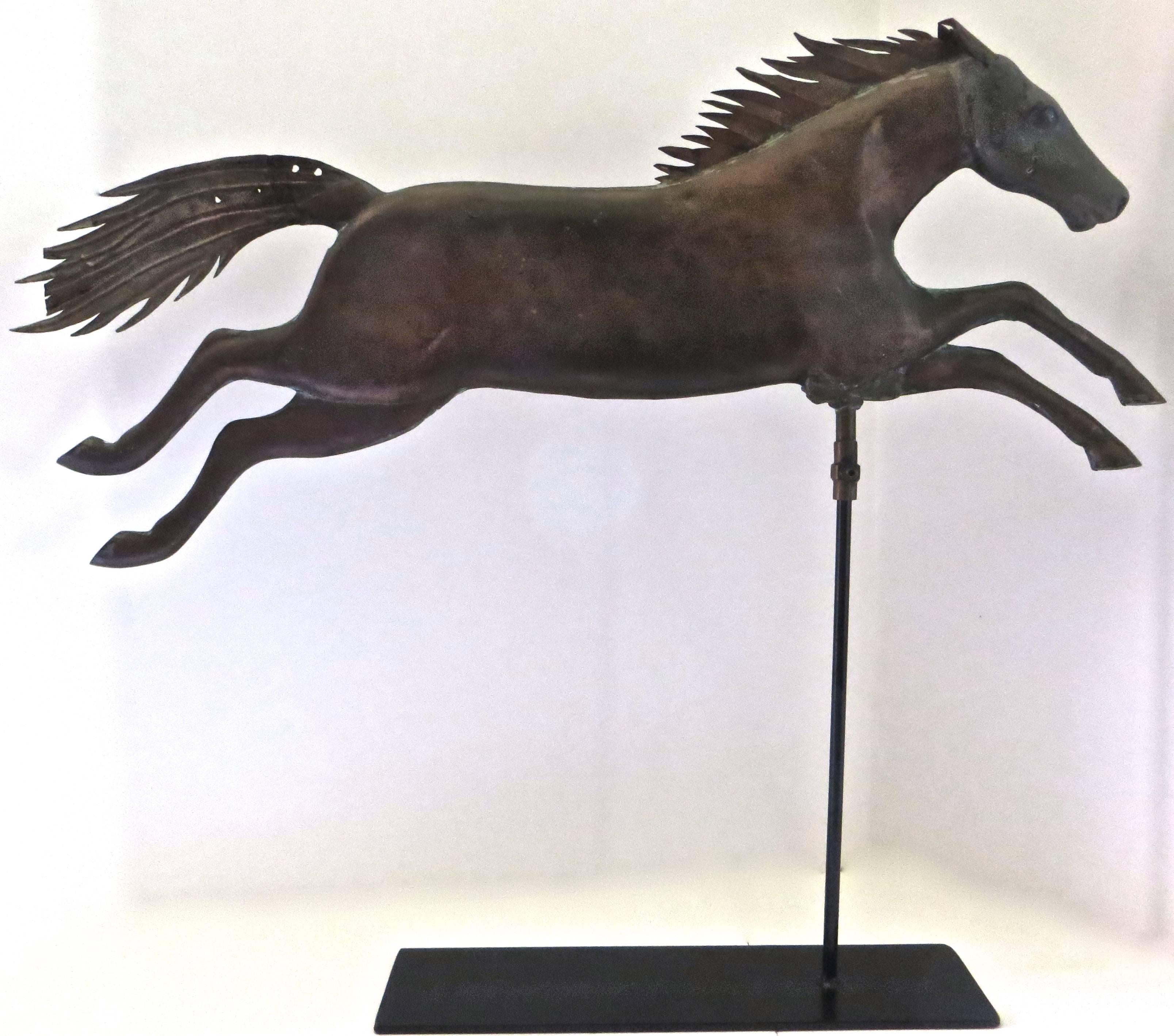 American Horse Weathervane, Copper and Zinc, circa 1890 In Excellent Condition In Incline Village, NV