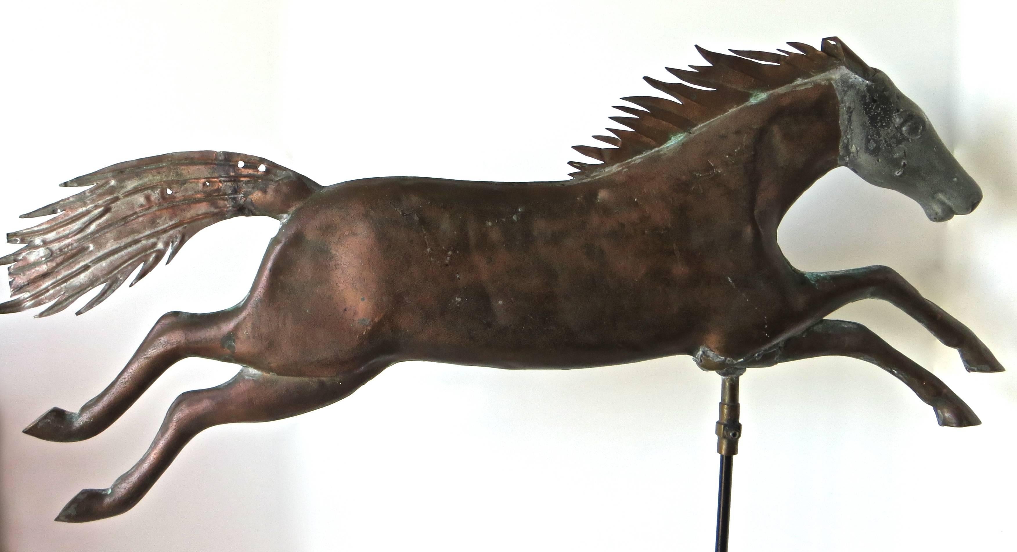19th Century American Horse Weathervane, Copper and Zinc, circa 1890