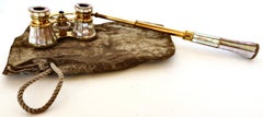 Luxury Victorian French Lorgnette Telescopic Handle Opera Glasses 1890 "Lemaire"