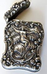 Art Nouveau "Nude" Sterling Silver Match Safe, circa 1890s
