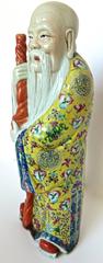 Chinese Famille Rose Porcelain Statue of "Shou" God of Longevity, circa 1890's