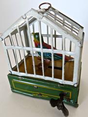 German "Song Bird in Cage" Toy, circa 1920