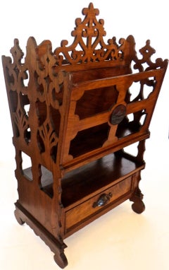 Magazine Rack Walnut Centennial Exhibition, circa 1876