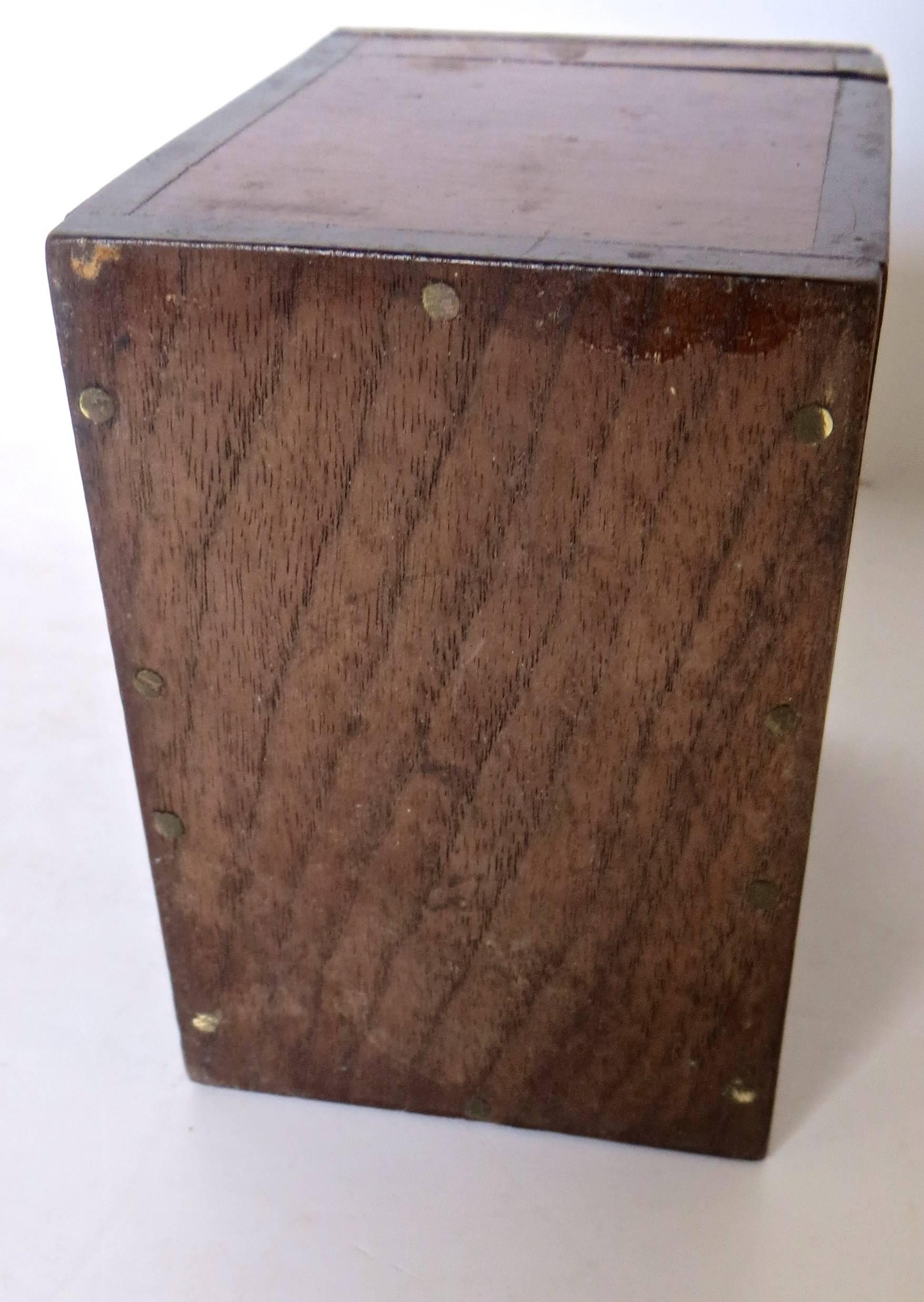 Hand-Crafted Magician's Trick Double Wood Boxes with Ties, circa 1890 For Sale