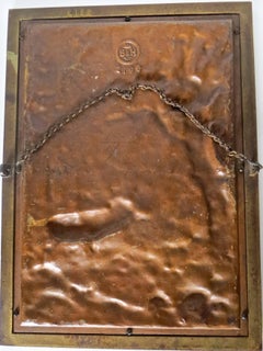 Elk, Nature Scene Cast Iron Plaque by Bradley Hubbard Co., circa 1880