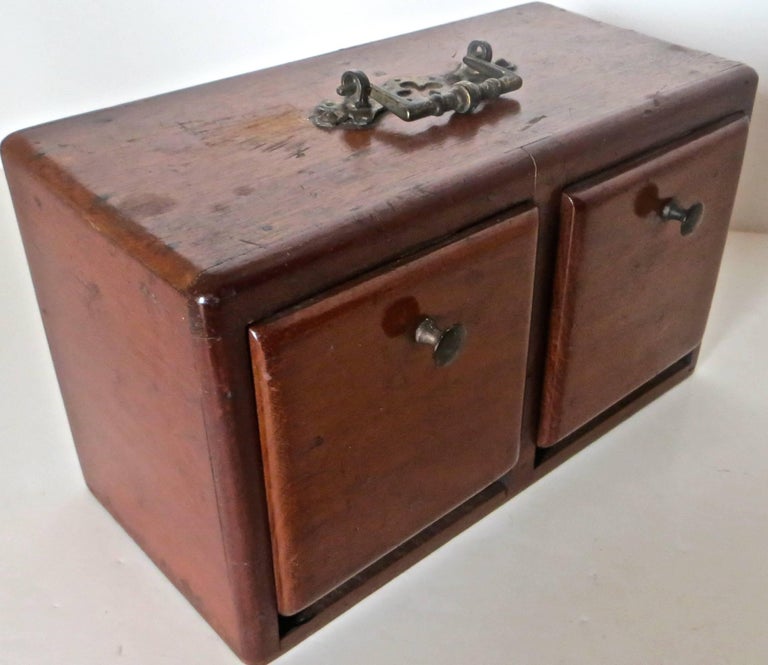 TwoSided FourDoor Box with Pair of Dice, Magic Trick, circa 1890 at