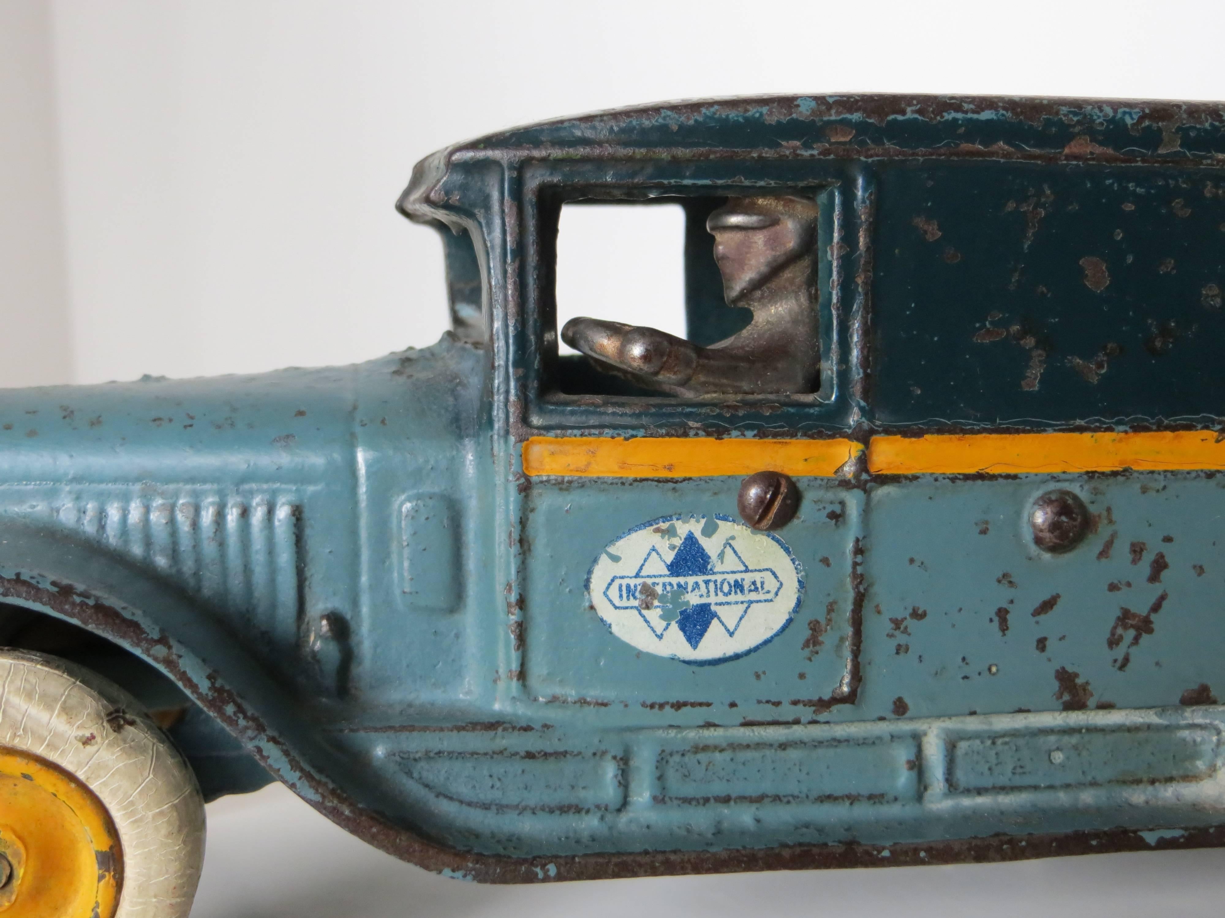 Folk Art Arcade International Cast Iron Truck    Circa 1920's