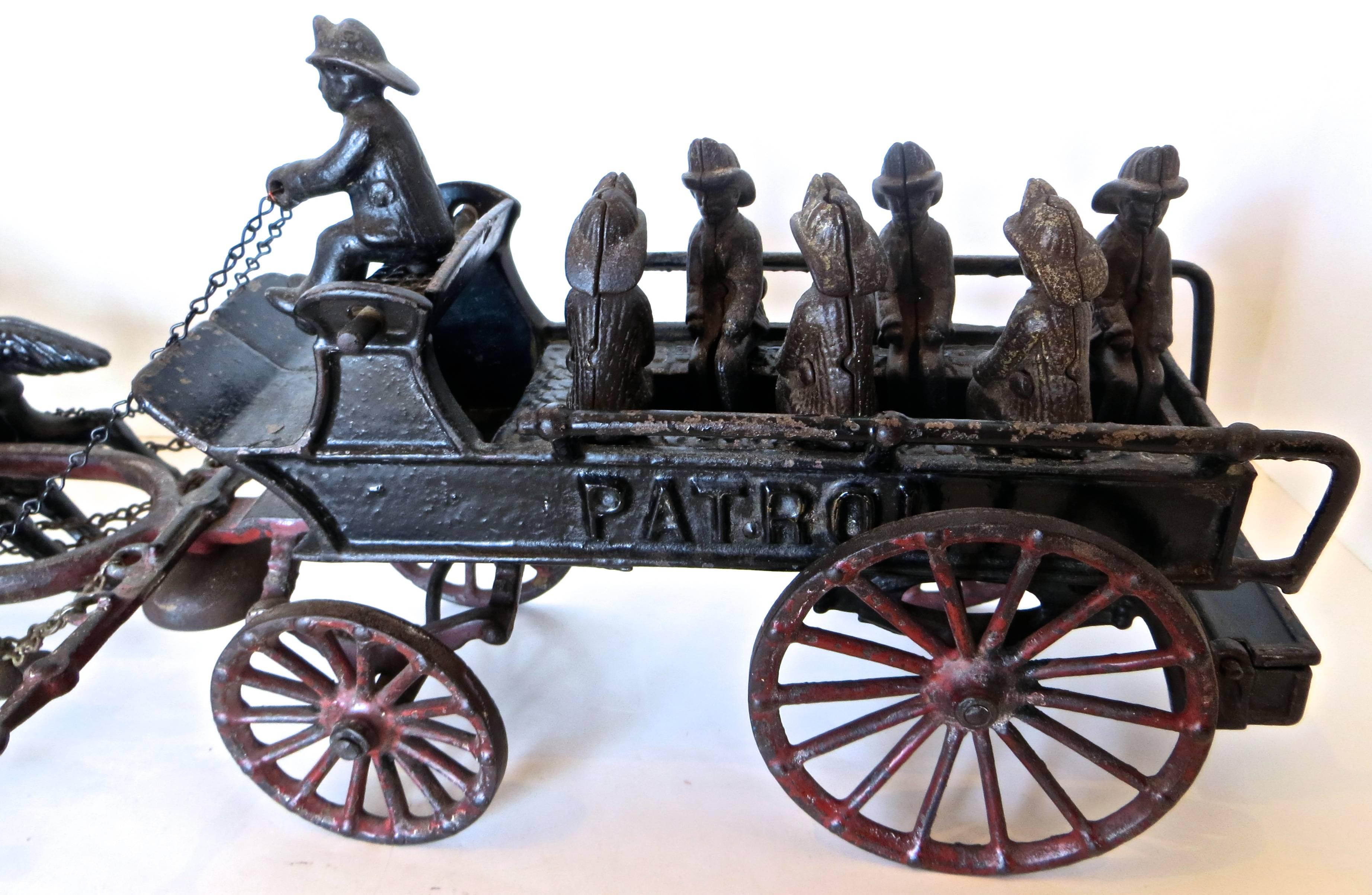 antique horse drawn fire wagon for sale