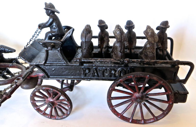American Cast Iron Horse Drawn Fire Patrol, circa 1910 at 1stDibs