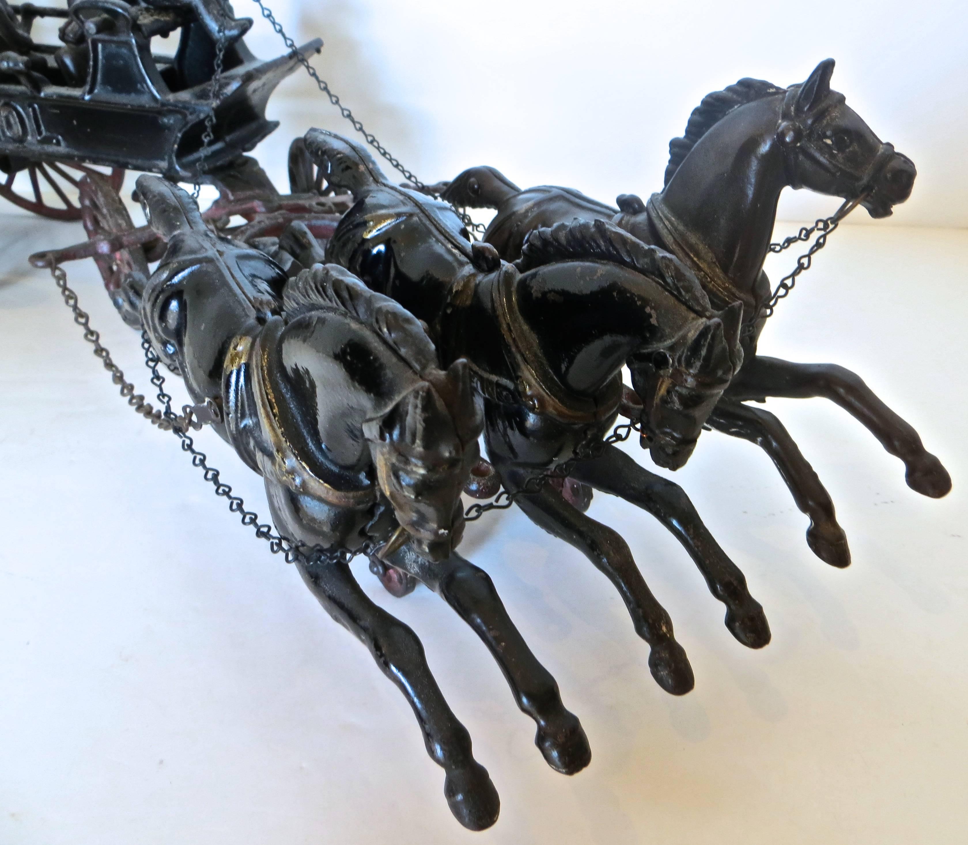 American Cast Iron Horse Drawn Fire Patrol, circa 1910 2