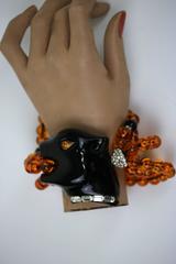 Vintage Chic Angela Caputi Panther Bracelet from Florence, Italy with Label