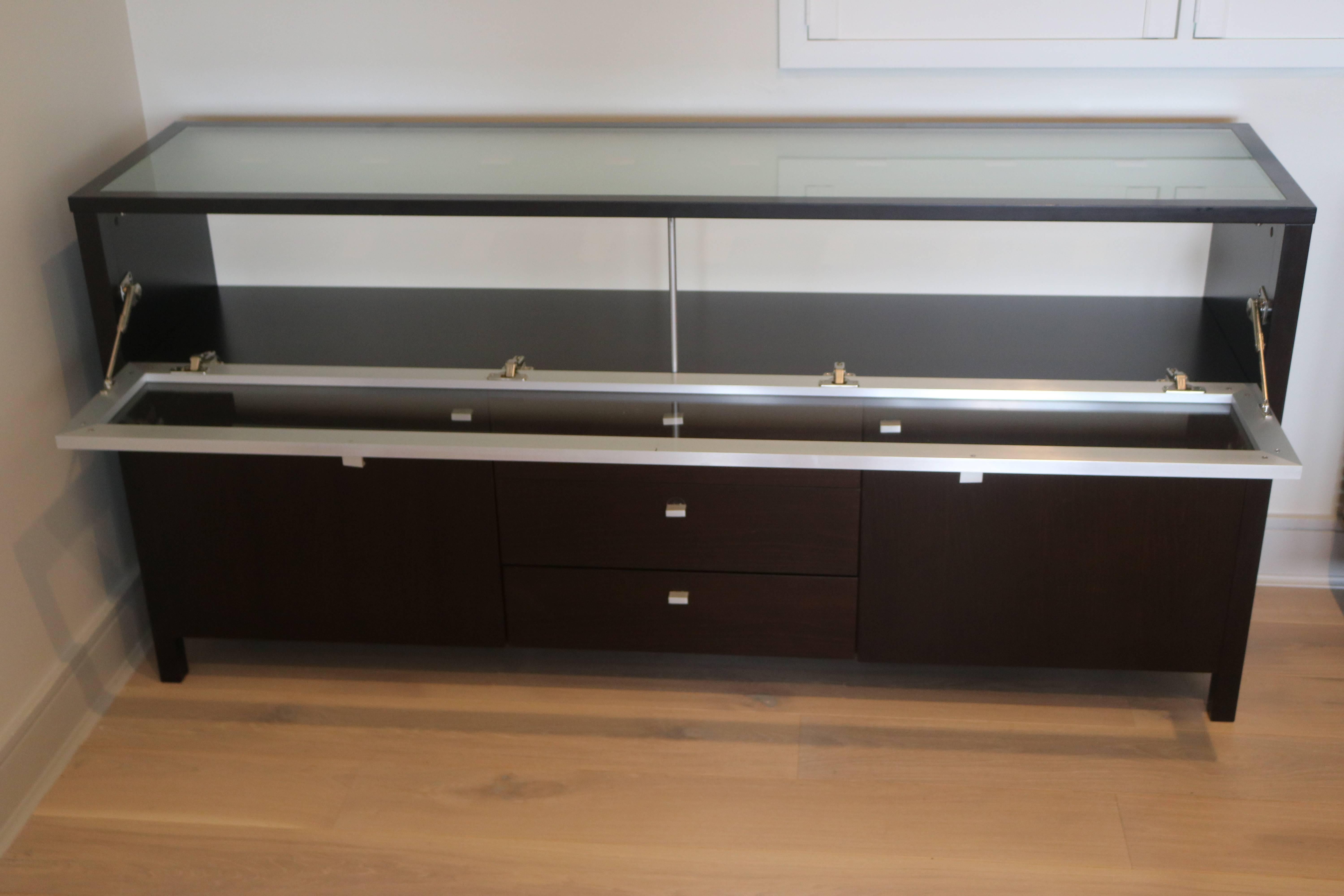 sideboard with glass display cabinet