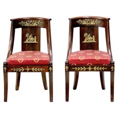 Period French Empire Chairs with Bonaparte Provenance, circa 1825
