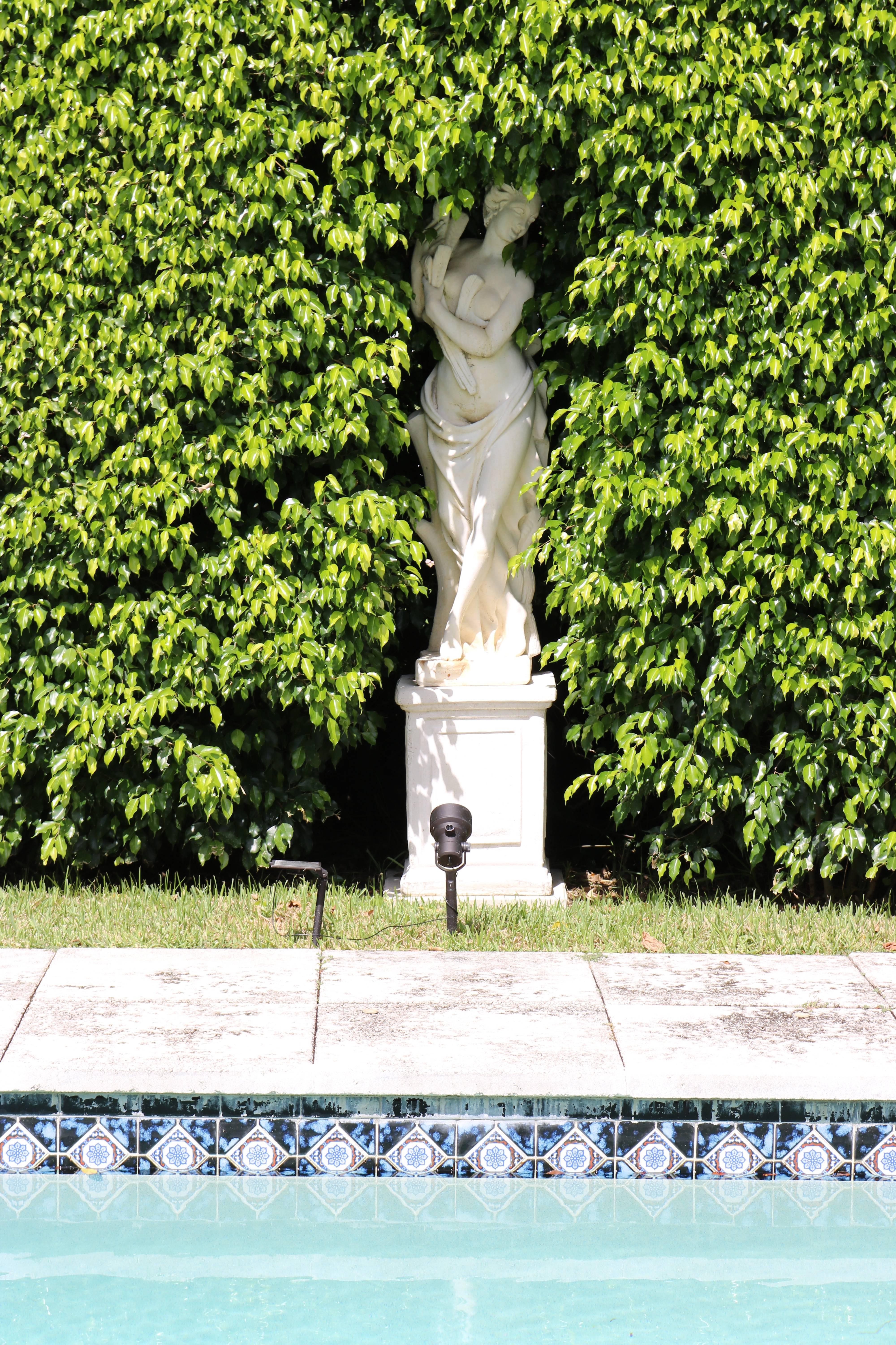 Neoclassical Beautiful Garden Statue 'Autumn' from the Four Seasons from a Palm Beach Estate For Sale
