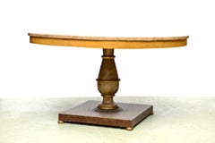 Tycoons Neoclassic 56" dia. Dining Table with Provenance-1800s w/tortoise finish