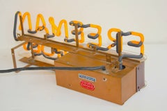 Early Neon Advertising Sign, 1930s, Freeman Shoes, 'Footwear of Successful Men'