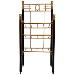 Antique Vienna Secession Étagère Magazine Stand, circa 1900, Koloman Moser Style