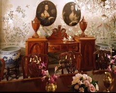 1800s Monumental Chinese Blue White Porcelain Jardinières Urns-Eight Immortals