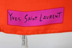 Lucious Yves Saint Laurent Large Silk Scarf, circa 1960