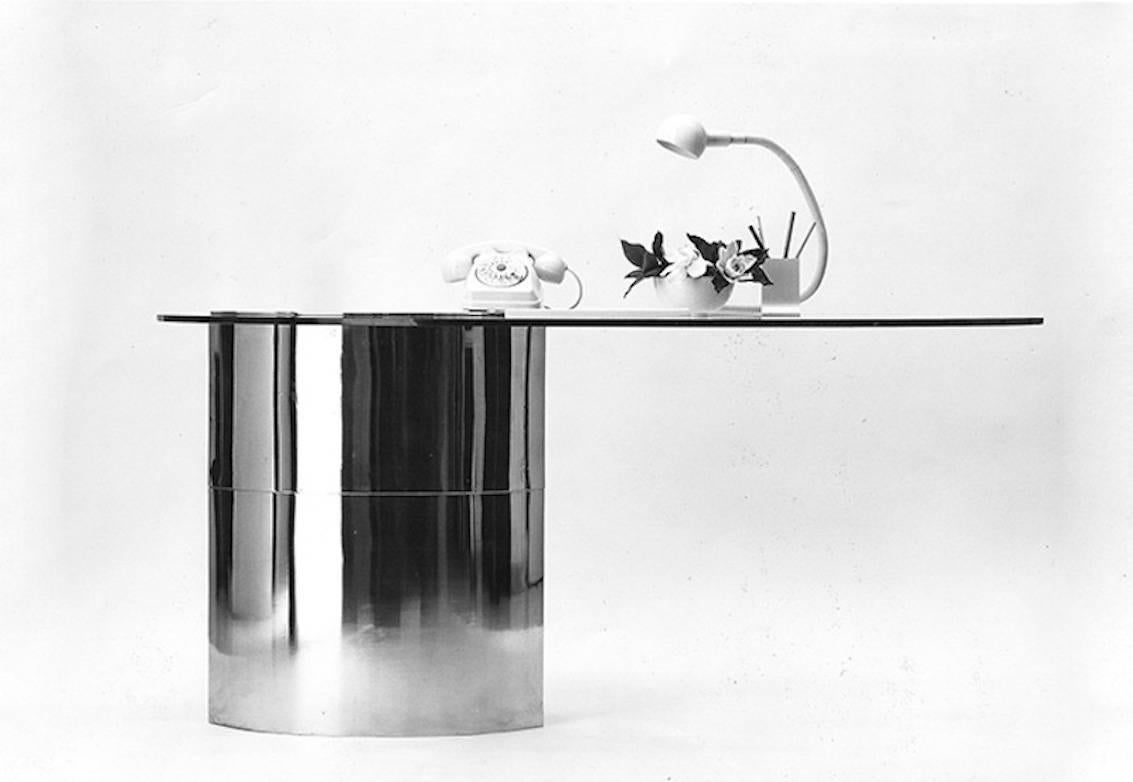 Mid-Century 1970s Knoll Lunario Table Desk by Cini Boeri, Desk to Impress (Moderne der Mitte des Jahrhunderts) im Angebot