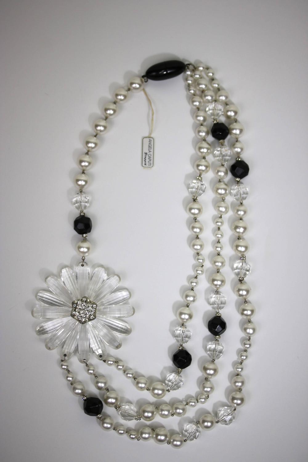 Chic Vintage Bold Collar Necklace by Florence Italy Designer Angela