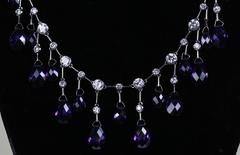 Chic Amethyst Sterling Fringe Necklace