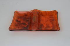 1950s 'Mad Men' Faux Tortoise Dresser Valet Tray Gold Engraved "GBF" Initials