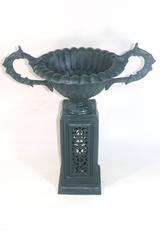 American J.W. Fiske Victorian Floor Urn Planter, 19th Century, Provenance