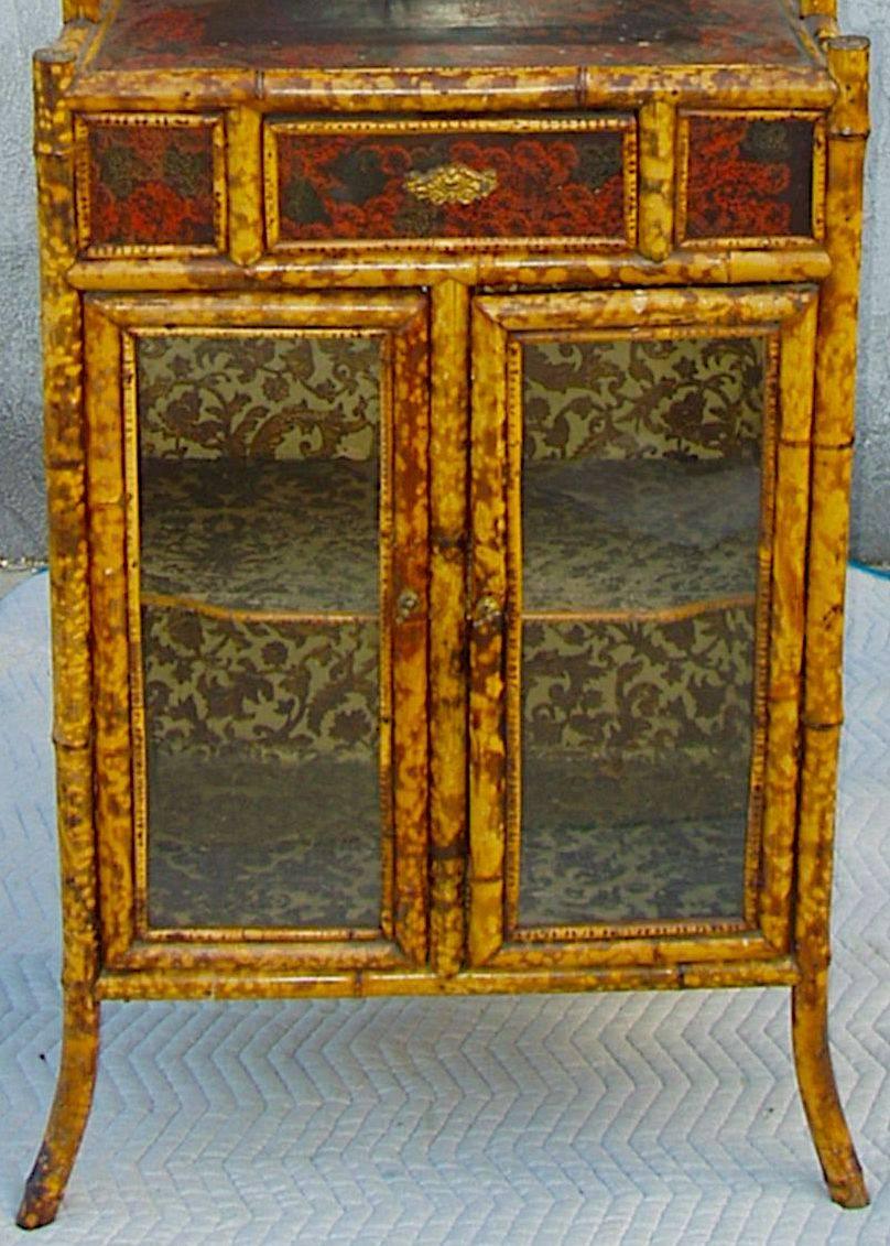 Superb English Bamboo Cabinet, 19th Century For Sale 1