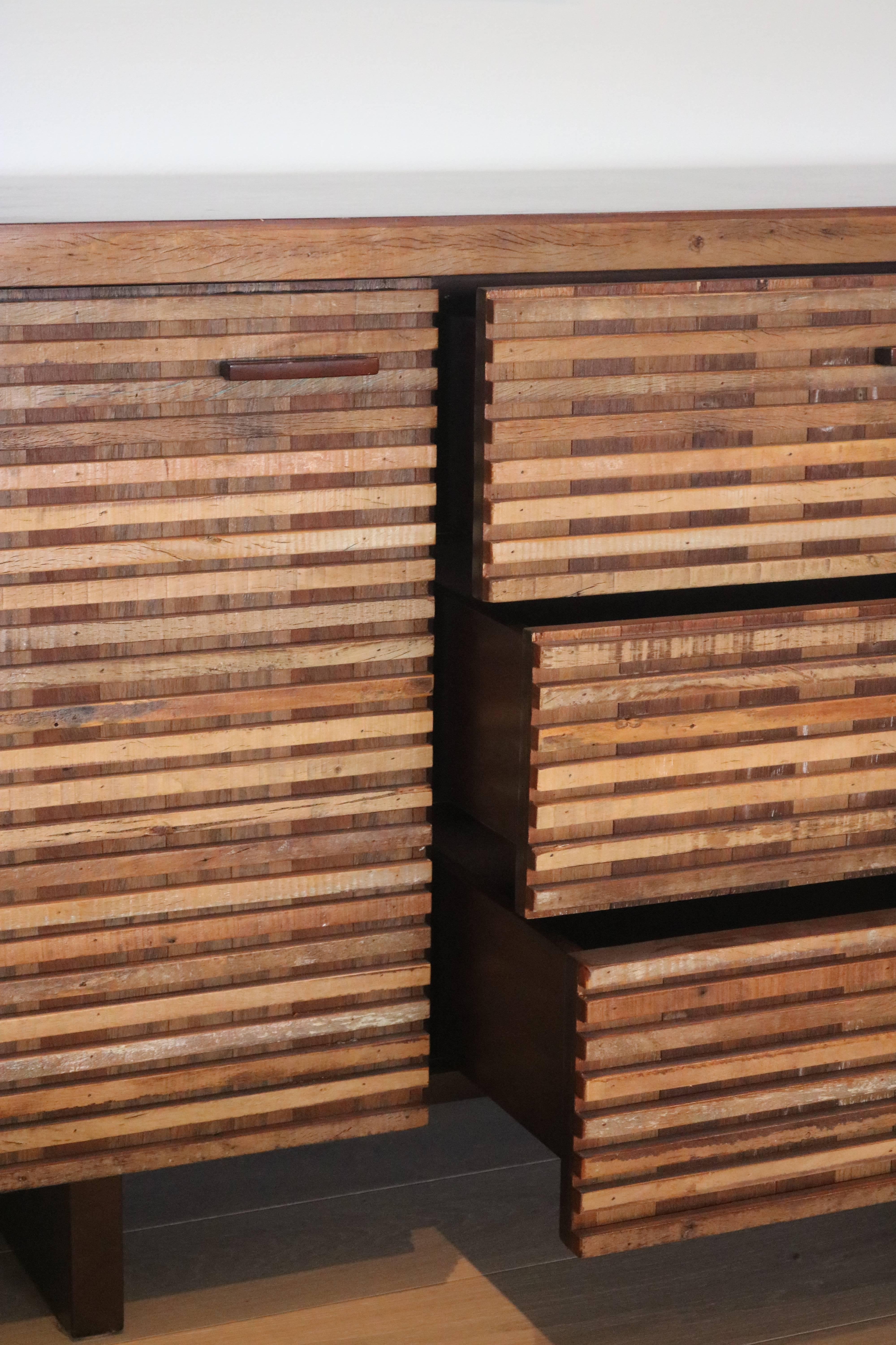 20th Century RH Modern Sustainable Wood Buffet Cabinet Sideboard