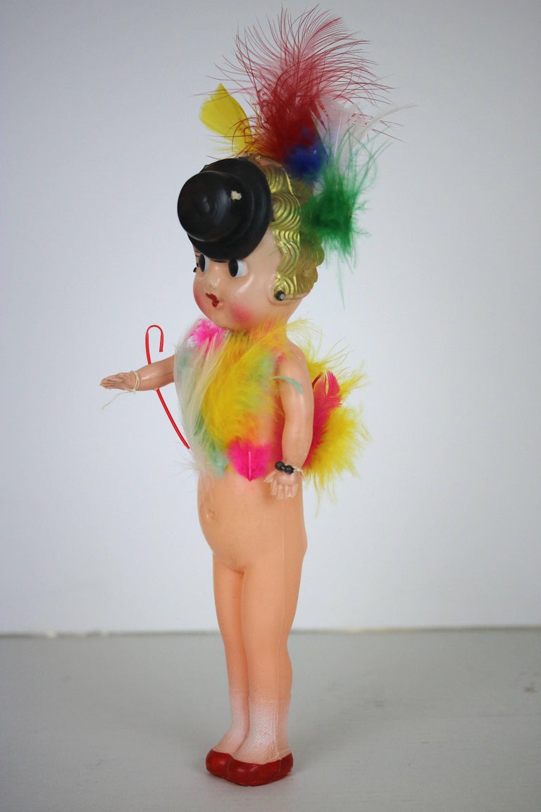 Vintage 1940s Celluloid Carnival Kewpie Doll For Sale at 1stdibs