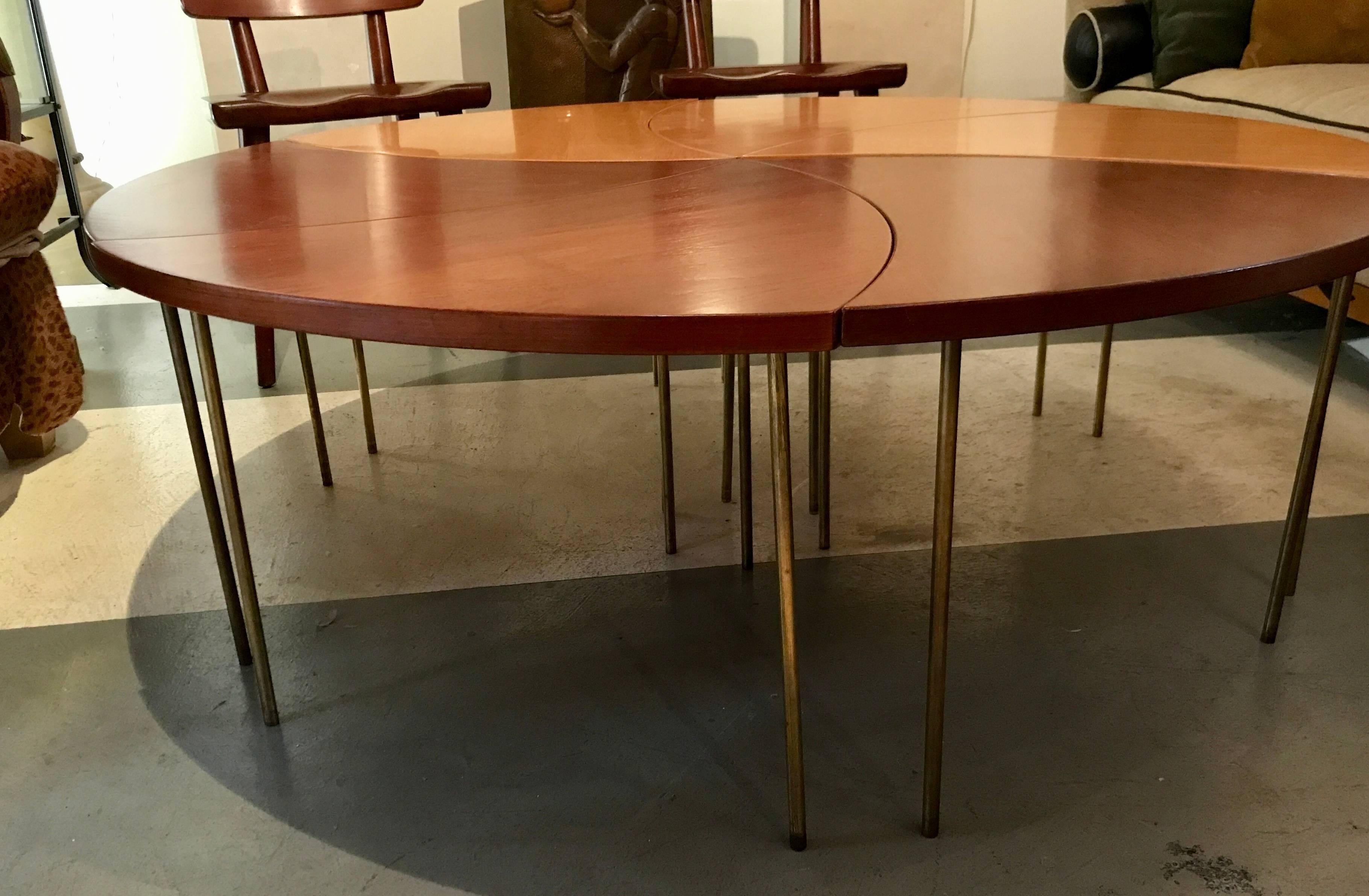 Peter Hvidt 'Pinwheel' Cocktail Table for John Stuart-Unique Special Edition In Good Condition For Sale In West Palm Beach, FL