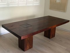 Organic 93”  Slab Walnut Dining Table- Hand Crafted