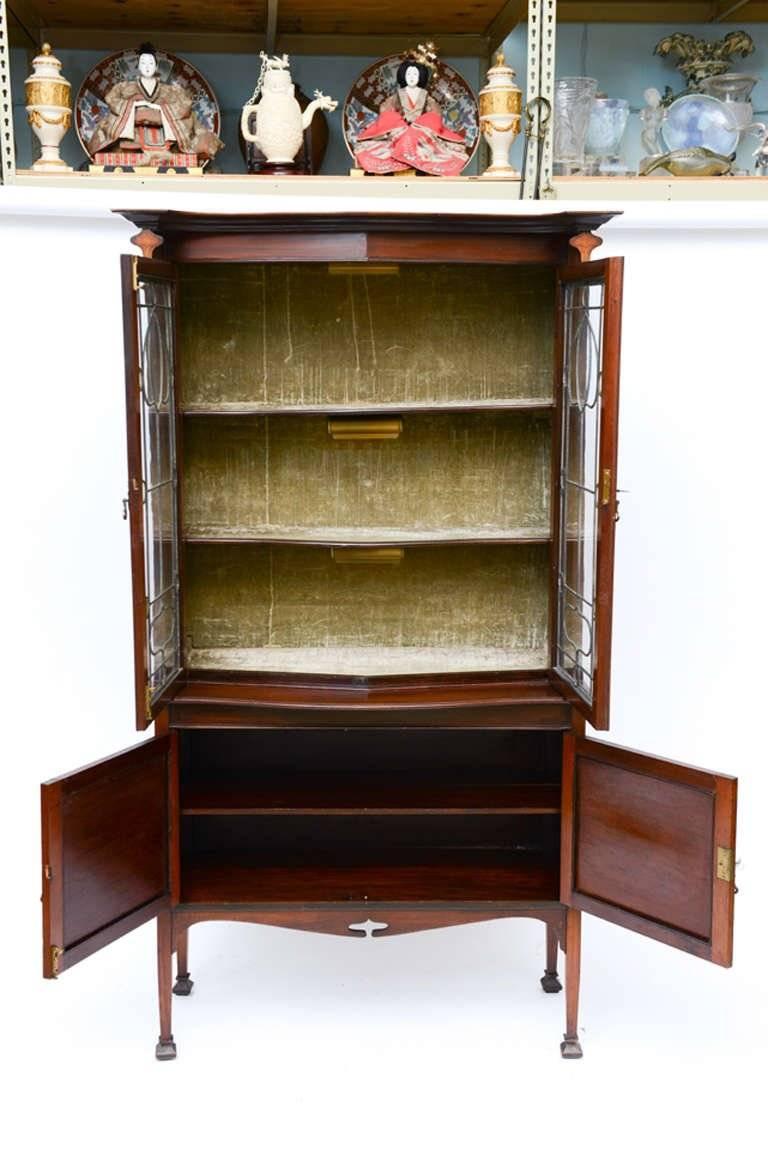 Tycoon's Art Nouveau Marquetry Cabinet Iconic Galle Style, circa 1910 Provenance For Sale 1