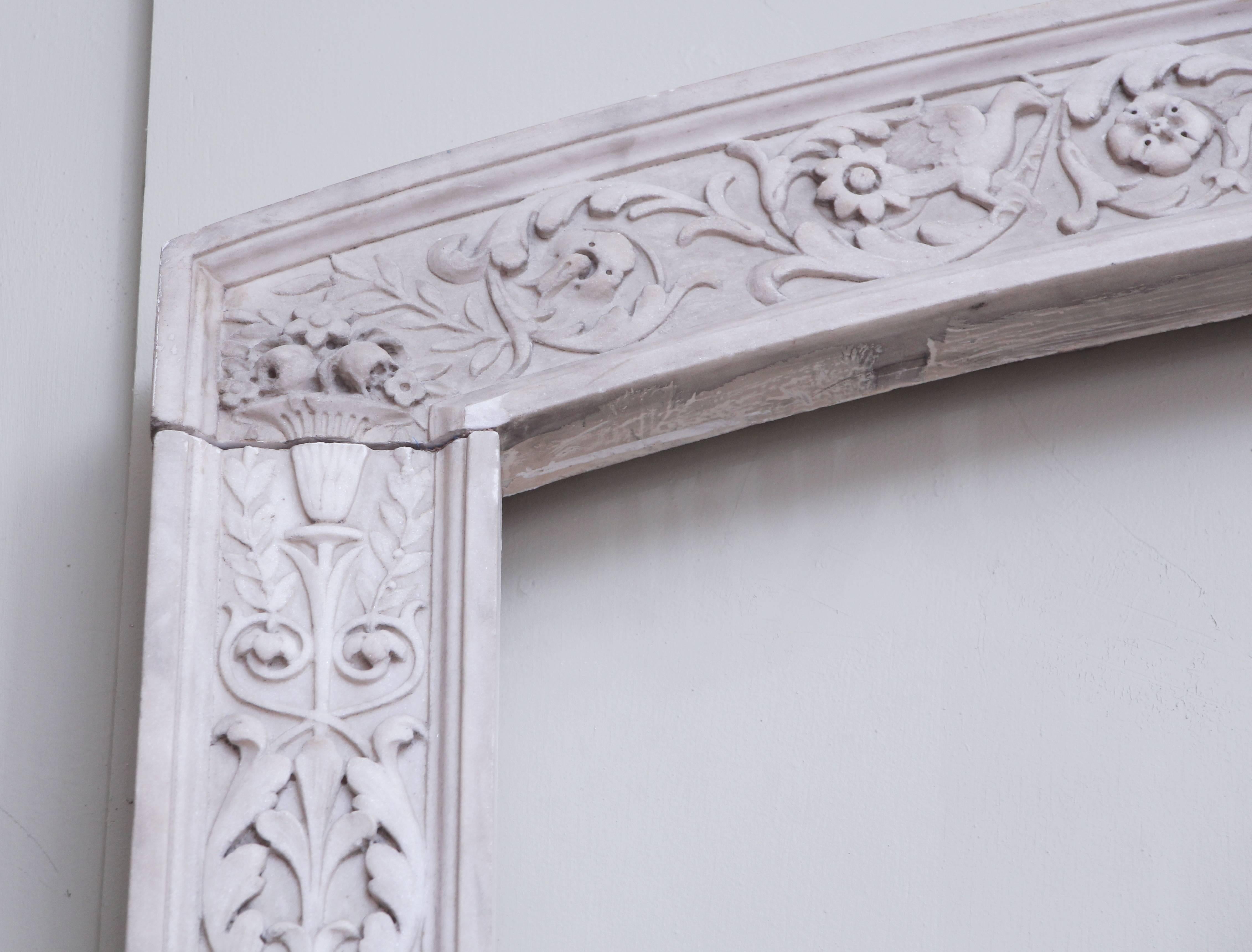 1909 carved arched marble molding door surround from the old Knoedler gallery at 19 East 70th St. Designed and built in 1909 by the architect Thornton Chard. Small quantity available at time of posting. Please inquire. Priced each. This can be seen